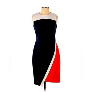 Tommy Hilfiger Dress Midi - Ivory, Navy, Red (NWT Never Worn)